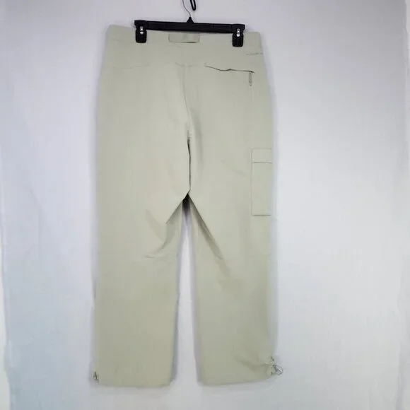 North Face Bridgeway Ankle Pants Womens 12 Green FlashDry-XD UPF 40+ Stretch - Picture 2 of 14
